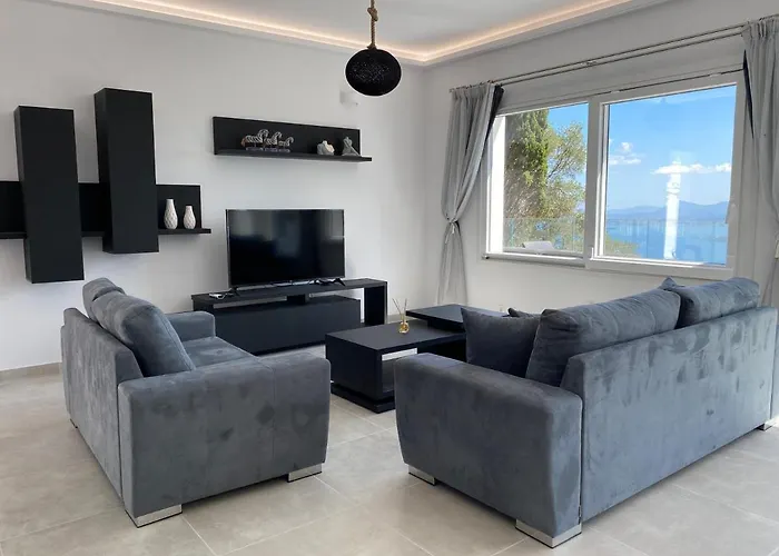 Дом отдыха Rizaria Sea View House & Private Pool